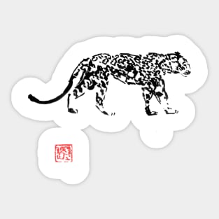 leopard des neiges Sticker